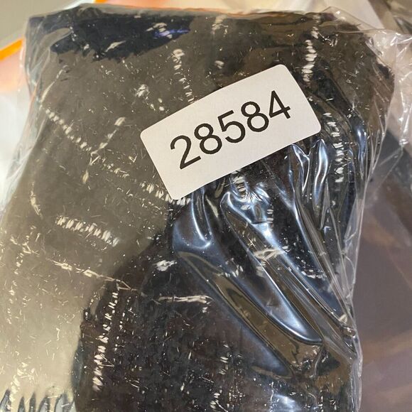 Cato Jacket Women L Large Black Plaid Collared Open Front Long Sleeve Pockets - Picture 9 of 9